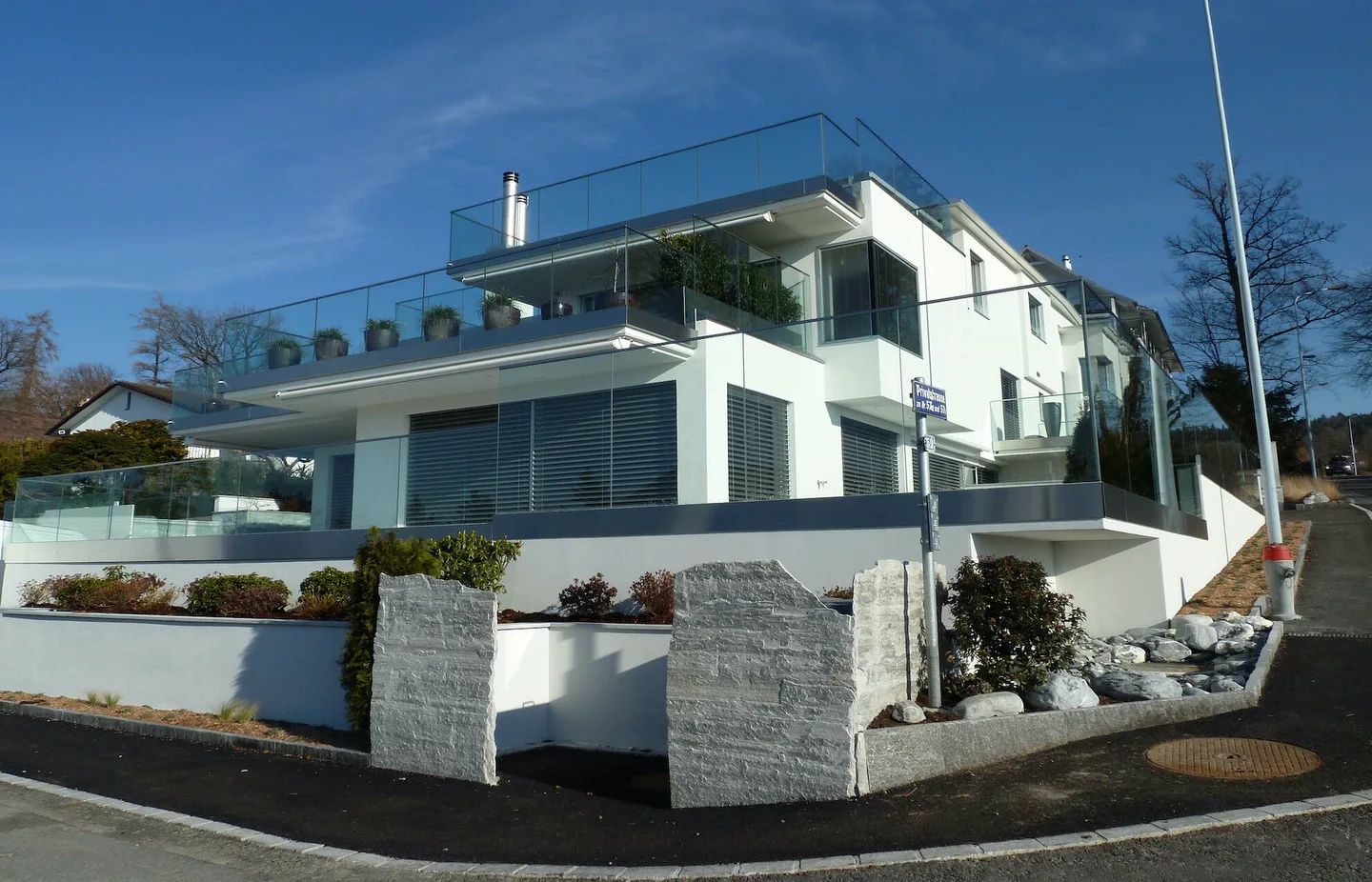 Metallbauausführung an Terrassenwohnungen